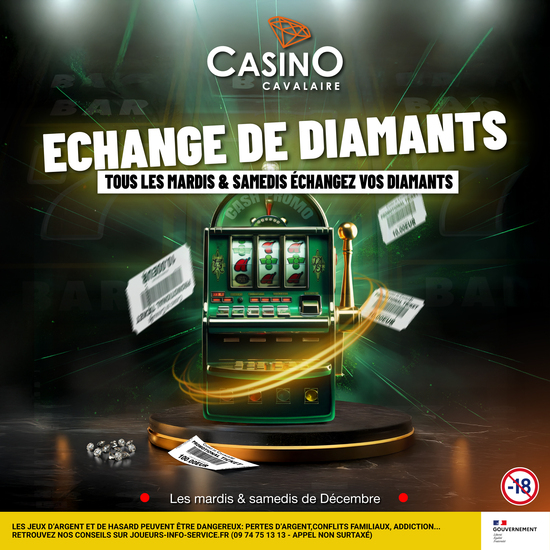 ECHANGE DE DIAMANTS (DECEMBRE)