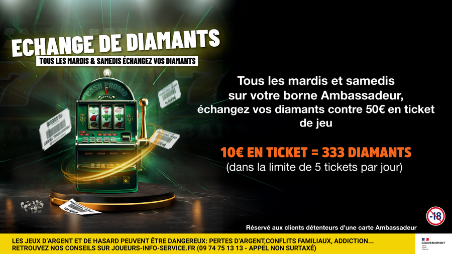 ECHANGEZ VOS DIAMANTS