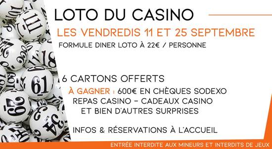 Dîner Loto de Septembre Dîner Loto de Septembre