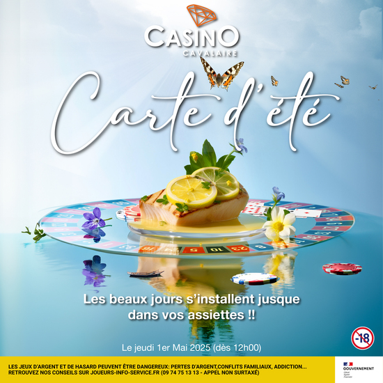 Nouvelle carte d'été Nouvelle carte d'été