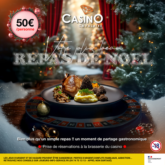 Votre repas de Noël au Casino