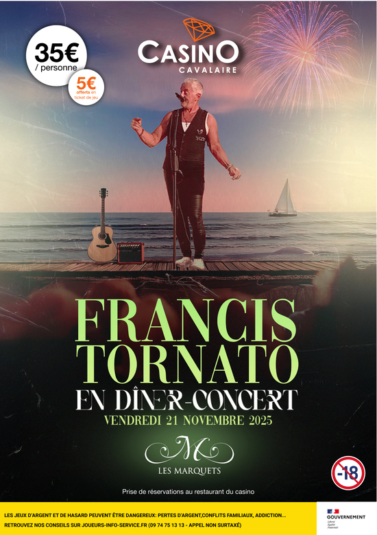 FRANCIS TORNATO EN DINER-CONCERT